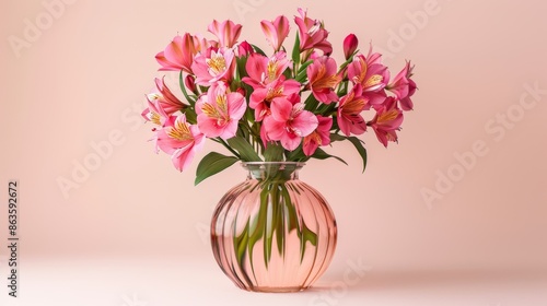 Alstroemeria Flowers in Vase © avivmuzi