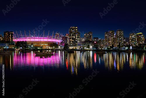 BC Place - Vancouver Skyline at dusk