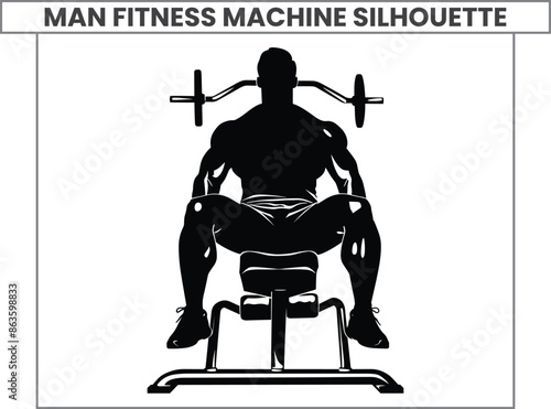 Sport man exercises in gym on fitness Phil heath's tricep dips machine silhouette Multifunctional gym equipment vector Pressure for chest, legs, arms, and shoulders. Pulldown,  Workout, Exercise, Gym