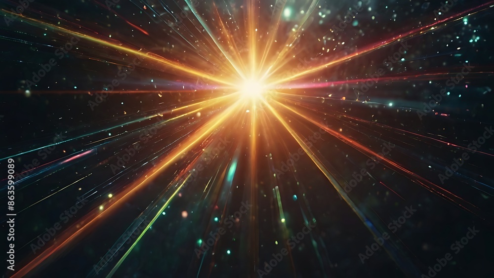 heavy lens flare light leak chromatic aberration overlay effect isolated on transparent background heavy lens flare light leak chromatic aberration overlay effect isolated on transparent background