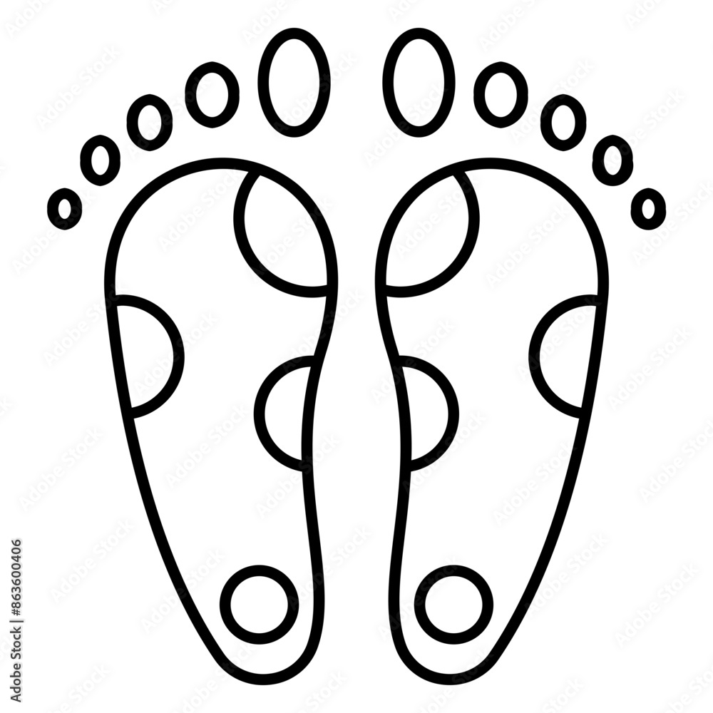 Footprints icon. Step symbol vector ilustration. Human foot print vector. Footprints icon. Step symbol vector ilustration. Human foot print vector.