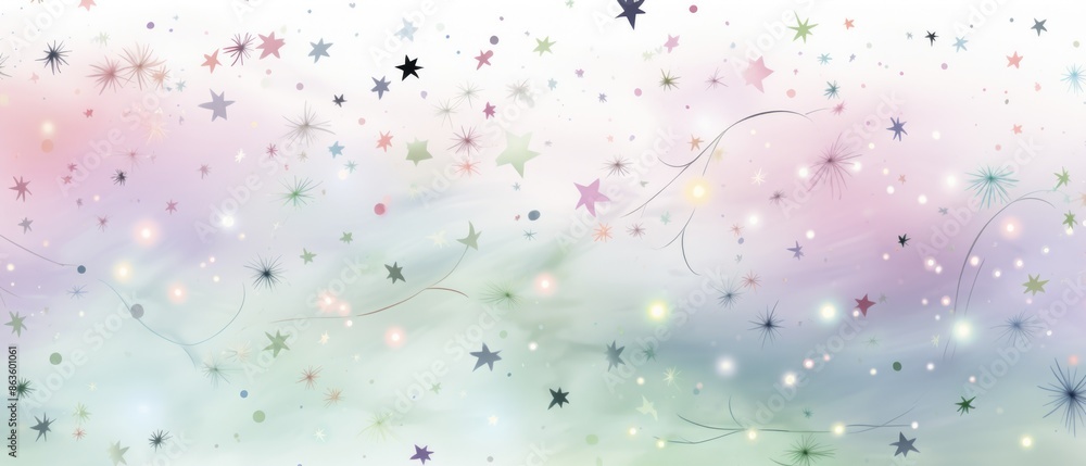 Dreamy Pastel Stars Seamless Pattern - Soft Colors of Lavender, Mint Green, and Pink in Whimsical Design for Digital Projects Dreamy Pastel Stars Seamless Pattern - Soft Colors of Lavender, Mint Green, and Pink in Whimsical Design for Digital Projects