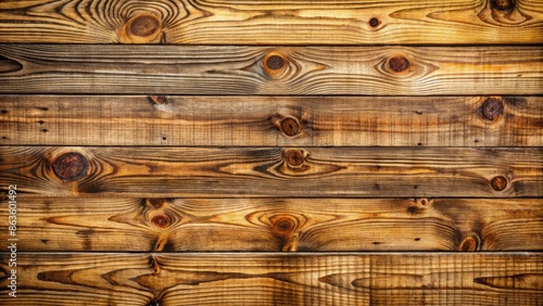 Natural wooden planks with intricate grain patterns, warm tones, and subtle cracks, creating a rustic, earthy background perfect for designs and compositions. photo