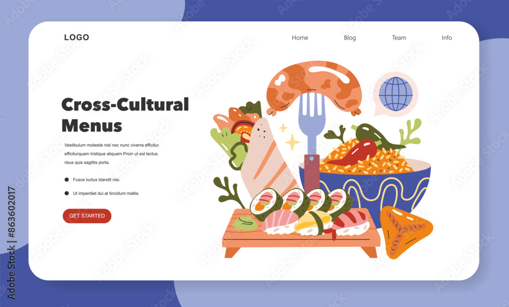 Multicultural Influence. Flat Vector Illustration Multicultural Influence. Flat Vector Illustration