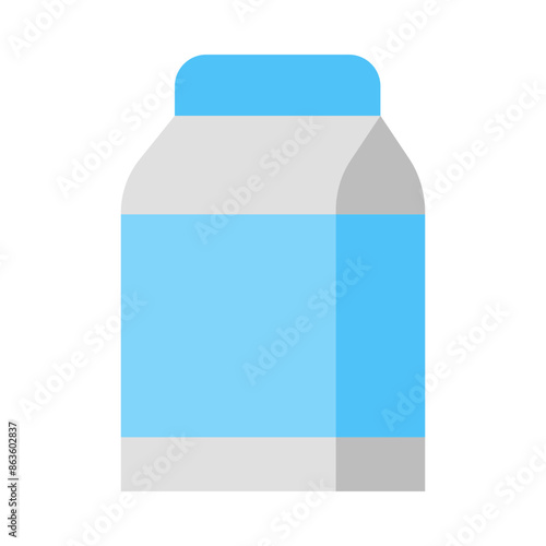 Milk Flat Icon Design