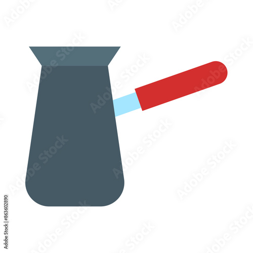 Cezve Flat Icon Design
