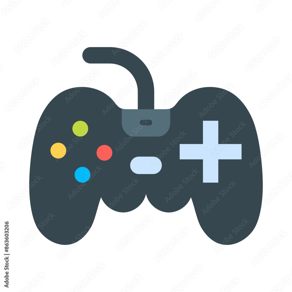 Game Console Flat Icon Design Game Console Flat Icon Design