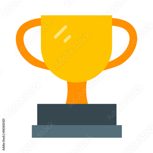 Trophy Flat Icon Design