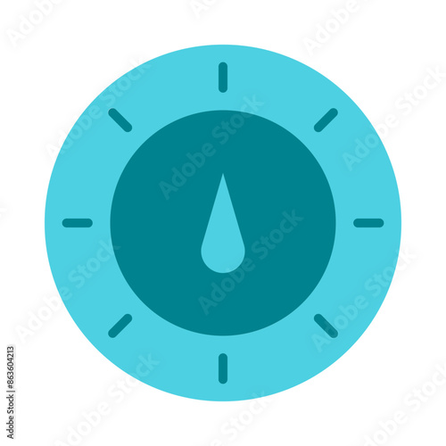Thermostat Flat Icon Design