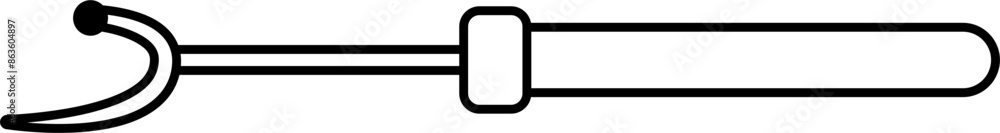 Sewing tool equipment line art for clothing logo or design Sewing tool equipment line art for clothing logo or design