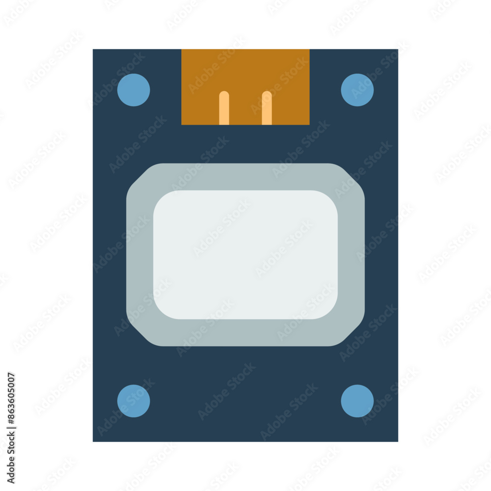 SSD Flat Icon Design