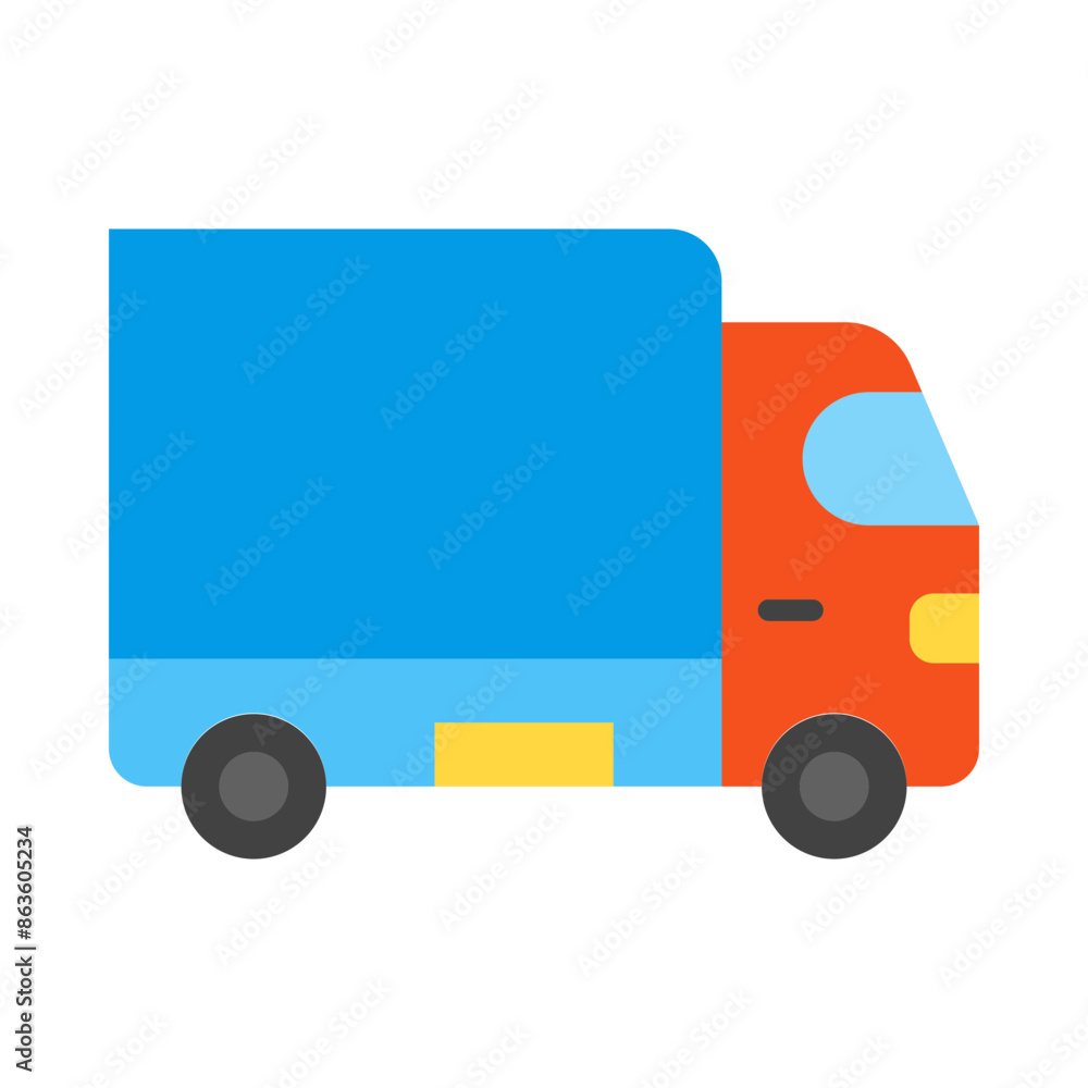 Truck Flat Icon Design Truck Flat Icon Design