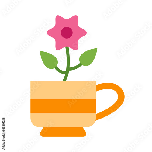 Mug Flat Icon Design