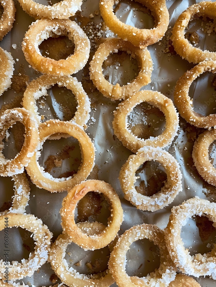 Onion cut into rings Dip in flour and fry until crispy. Onion cut into rings Dip in flour and fry until crispy.