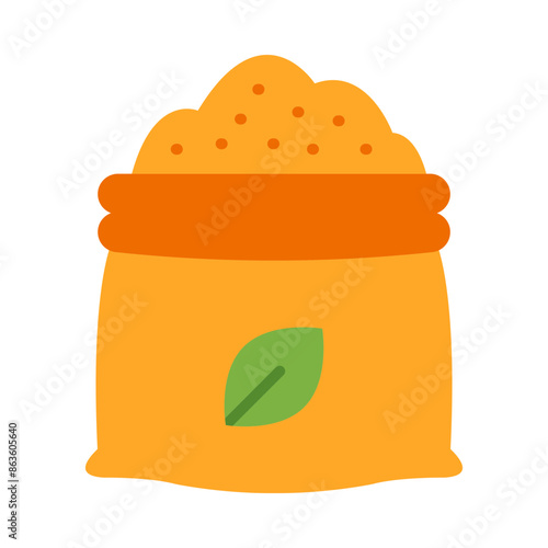 Fertilizer Flat Icon Design