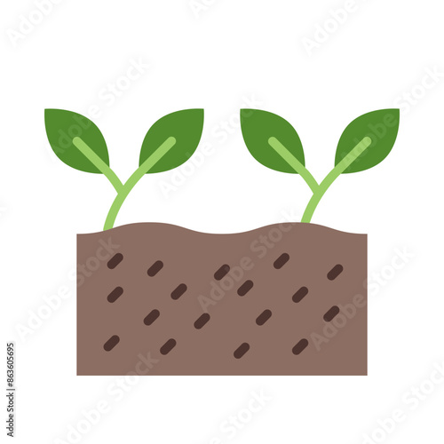 Soil Flat Icon Design