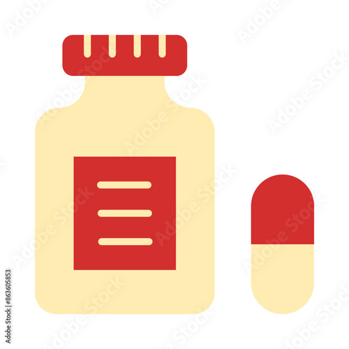 Medicine Flat Icon Design