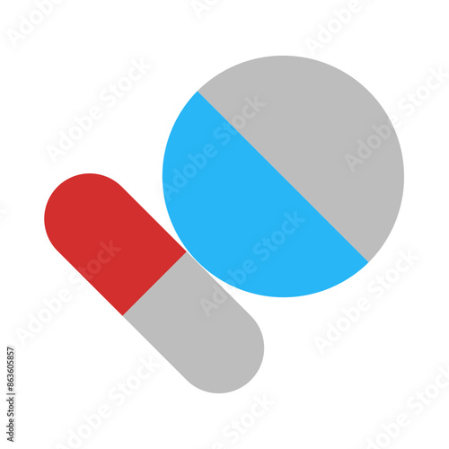 Pills Flat Icon Design