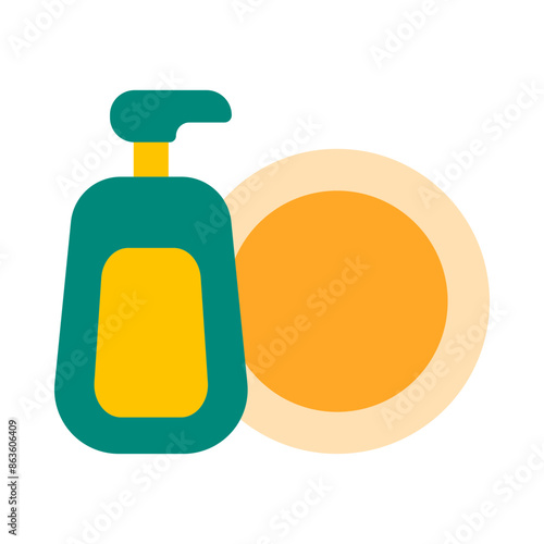 Dish Washer Flat Icon Design