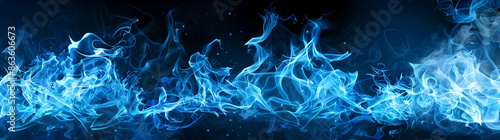 blue flames background