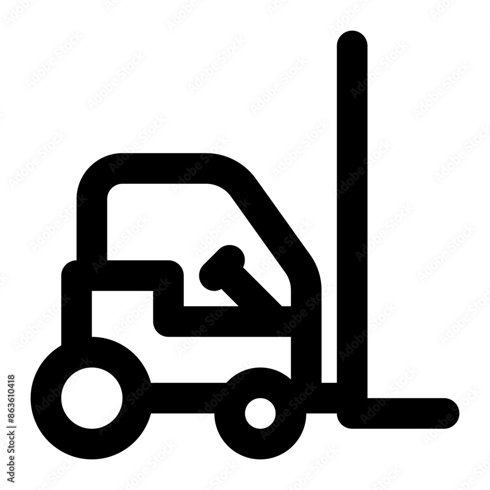 forklift, loader, lift truck, industrial truck, vehicle, transportation outline icon forklift, loader, lift truck, industrial truck, vehicle, transportation outline icon