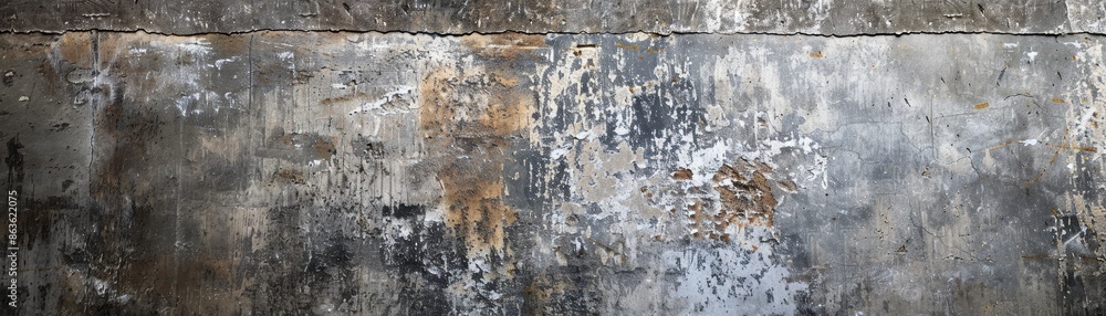 Fototapeta premium Weathered Concrete Wall Texture - Grunge Background
