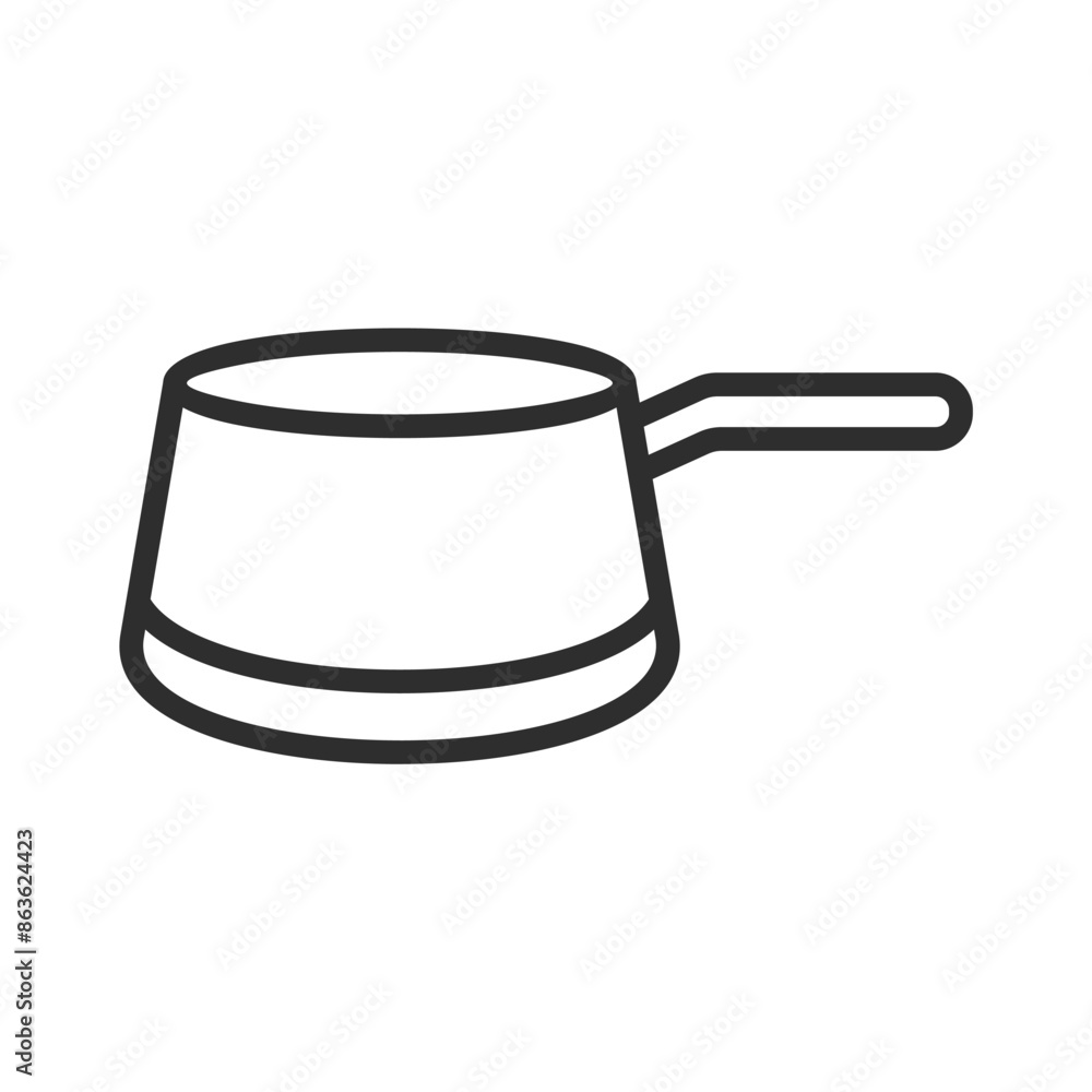 Cooking pan outline icons, editable stroke isolated on white background flat vector illustration Cooking pan outline icons, editable stroke isolated on white background flat vector illustration