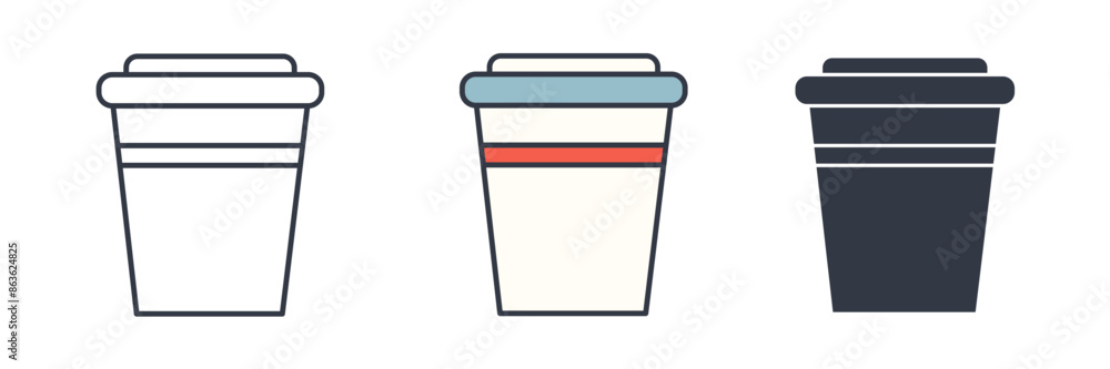 Coffee Cup Icon symbol vector illustration isolated on white background Coffee Cup Icon symbol vector illustration isolated on white background