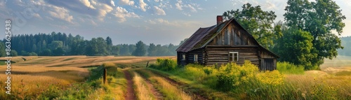 Summer landscape of the Polish countryside