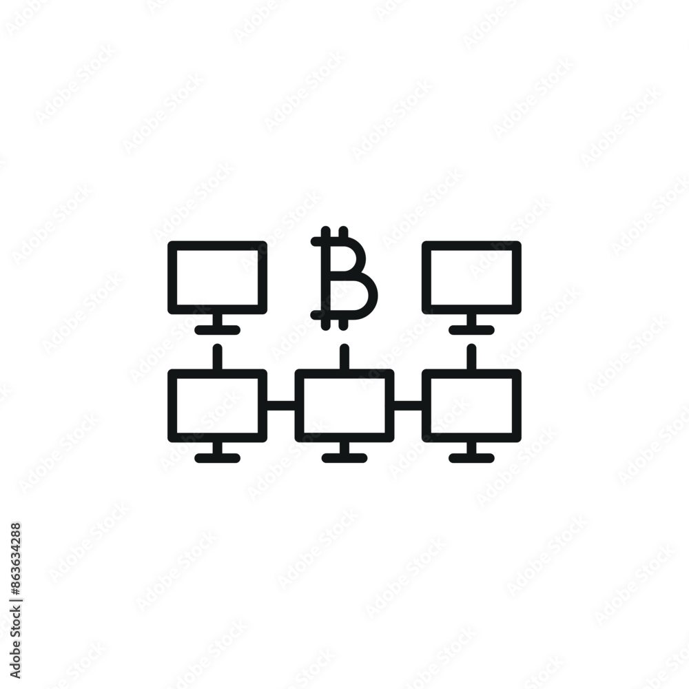 Bitcoin network icon. Simple Bitcoin network icon for social media, app, and web design. Vector illustration Bitcoin network icon. Simple Bitcoin network icon for social media, app, and web design. Vector illustration