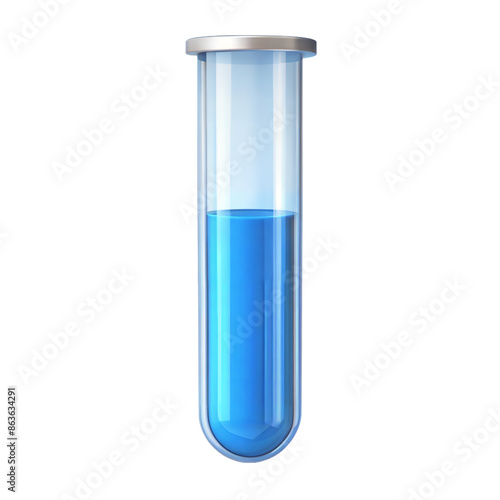 test tube on transparent background