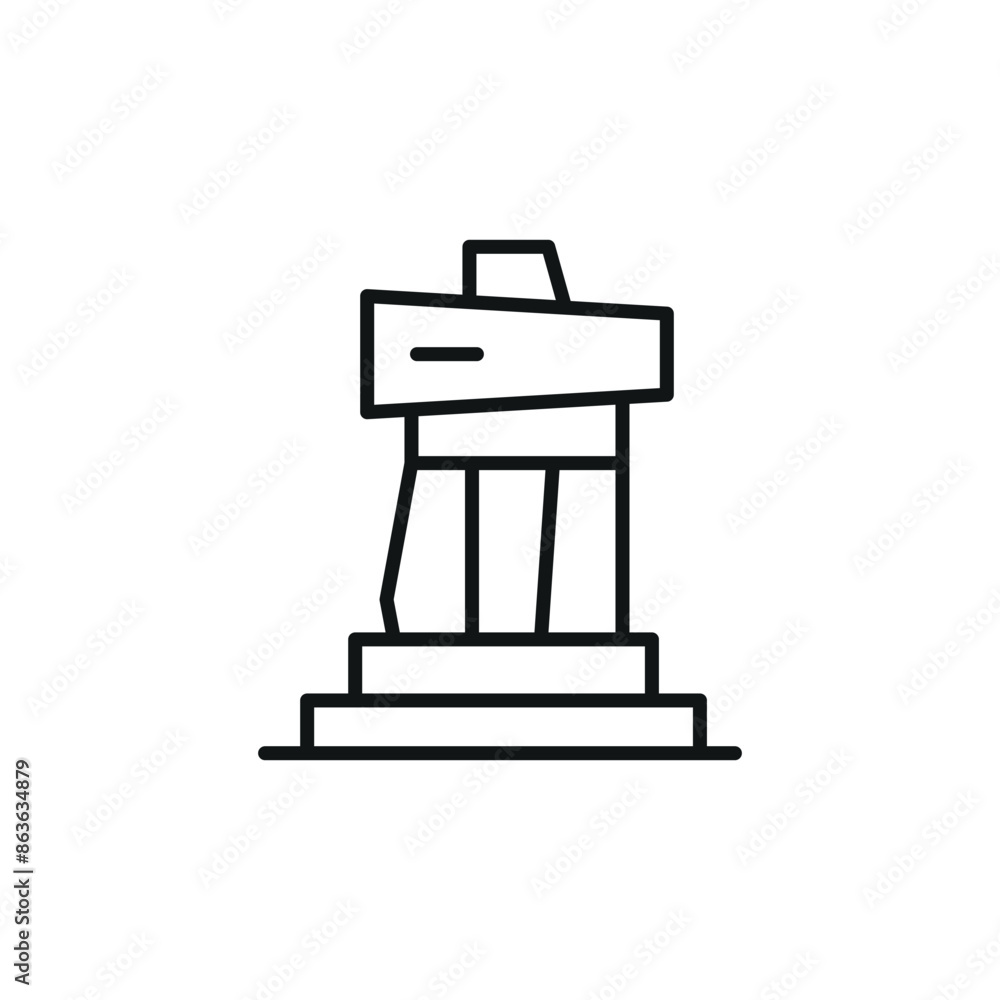Inukshuk icon. Simple Inukshuk icon for social media, app, and web design. Vector illustration. Inukshuk icon. Simple Inukshuk icon for social media, app, and web design. Vector illustration.