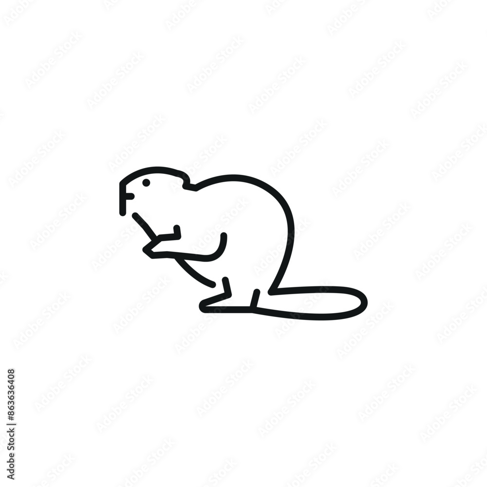 Beaver icon. Simple Beaver icon for social media, app, and web design. Vector illustration. Beaver icon. Simple Beaver icon for social media, app, and web design. Vector illustration.