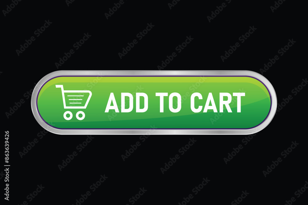 Fotografie add to cart shopping vector design