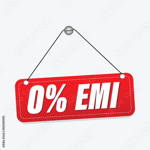 No cost emi design vector 