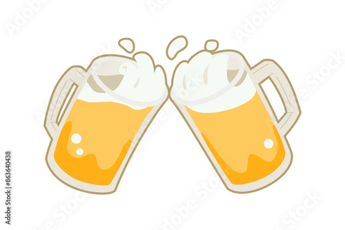 生ビールのアイコンイラスト
