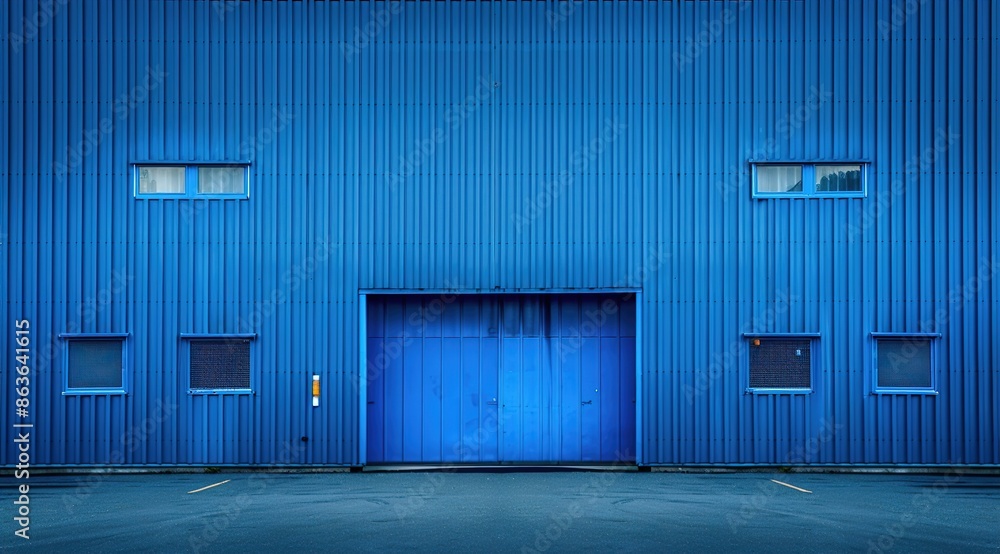door in a warehouse door in a warehouse