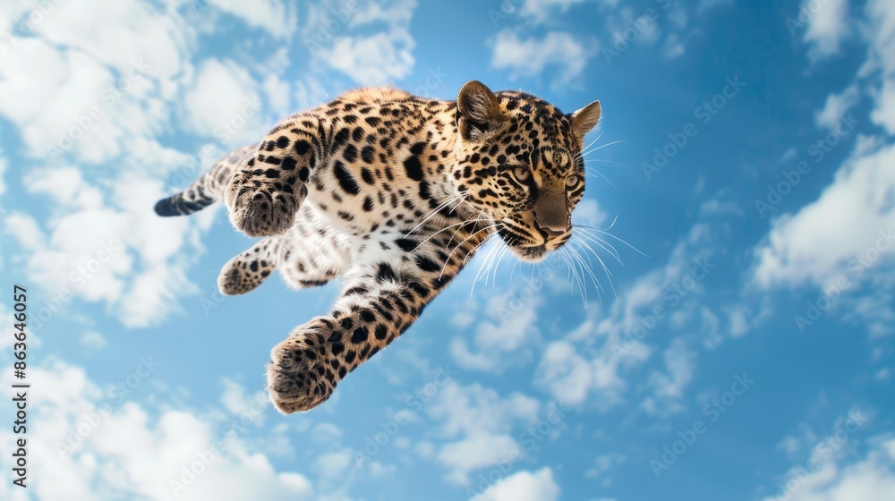 Flying leopard