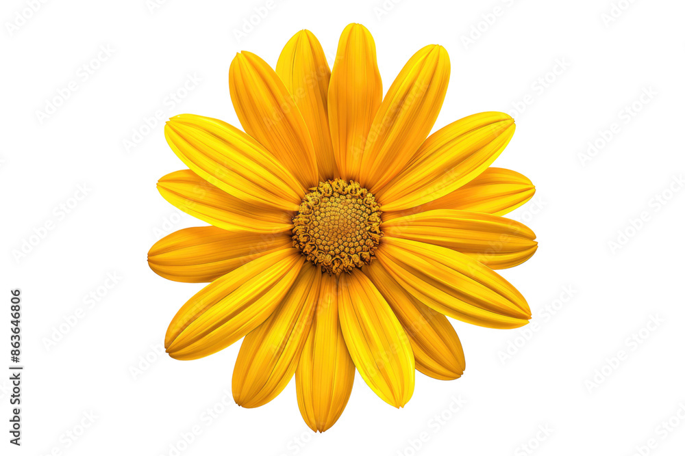 Yellow daisy flower isolated on transparent background Yellow daisy flower isolated on transparent background