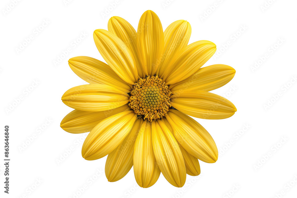 Yellow daisy flower isolated on transparent background Yellow daisy flower isolated on transparent background
