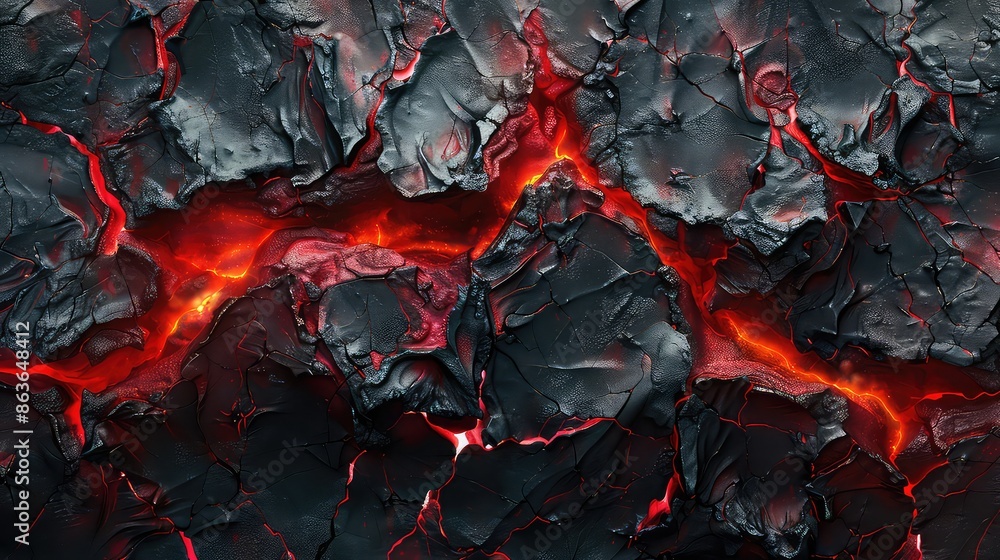 volcano lava flow fire in cracks abstract texture background volcano lava flow fire in cracks abstract texture background