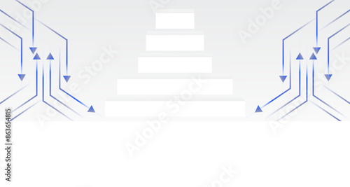 Stairs to the top of the stage, Circuit technological background