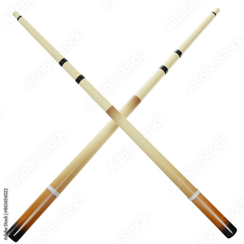 Εκτύπωση καμβά Cue stick pool ball 3d icon sports