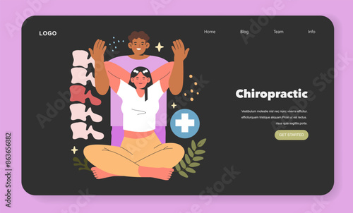 Alternative Medicine. Flat Vector Illustration