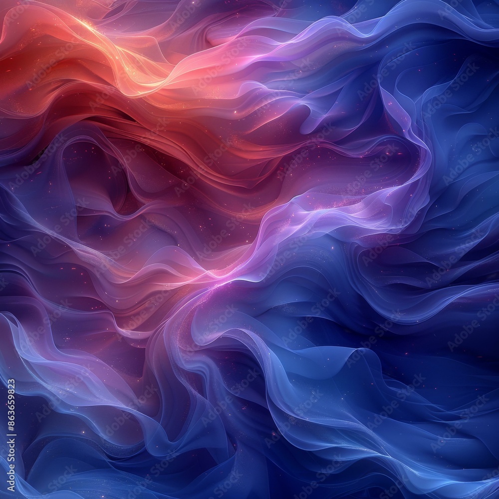 Fototapeta premium Colorful Abstract Art, Psychedelic Paint Swirls