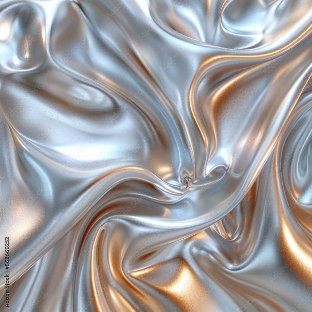 Abstract Metal Texture, Shiny Silver Surface Abstract Metal Texture, Shiny Silver Surface