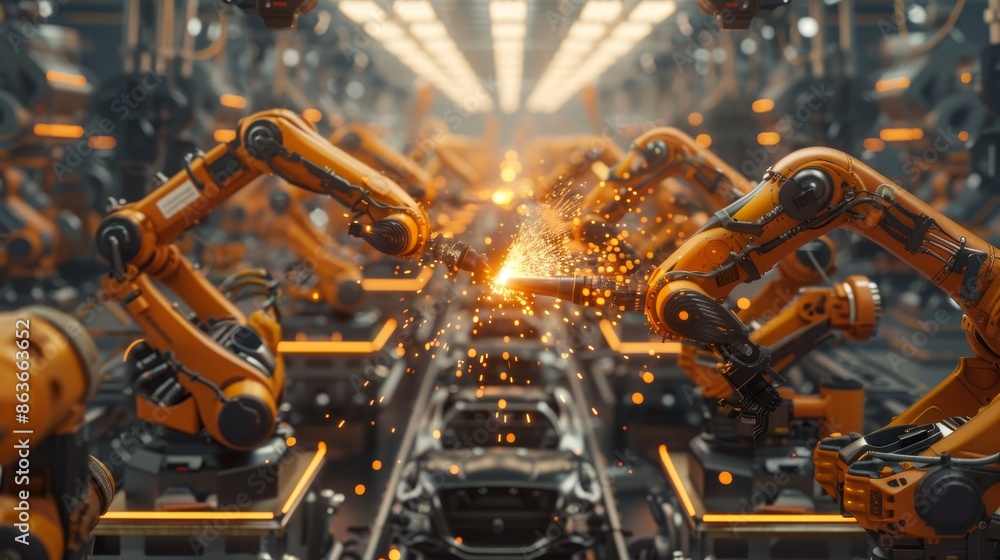 Dynamic Robotics HighTech Manufacturing in Motion with Flying Sparks Dynamic Robotics HighTech Manufacturing in Motion with Flying Sparks
