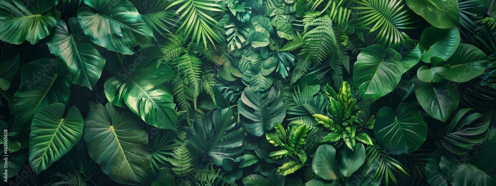 A tight shot of numerous green plants, adorned with abundant foliage both above and below A tight shot of numerous green plants, adorned with abundant foliage both above and below