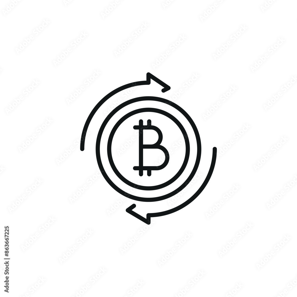Bitcoin exchange icon. Simple Bitcoin exchange icon for social media, app, and web design. Vector illustration. Bitcoin exchange icon. Simple Bitcoin exchange icon for social media, app, and web design. Vector illustration.