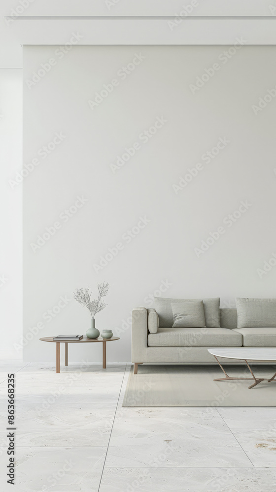 Luxury living room interiors in neutral tones with minimal ornaments and natural window lighting. Interiors composition for property advertising. Luxury living room interiors in neutral tones with minimal ornaments and natural window lighting. Interiors composition for property advertising.